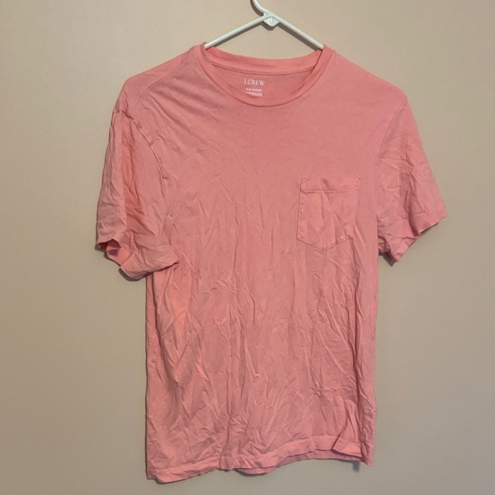 J. Crew Men's Coral Short Sleeve Tee